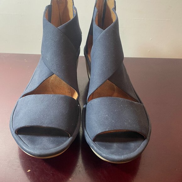 Clarks Artisan Clarene Glamor Slingback Wedge Sandals Womens Size 7 - Picture 1 of 6